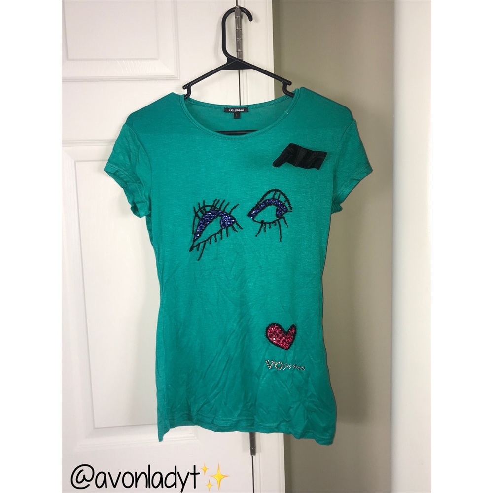 🌟 Super Cute Vo Jeans Shirt  Eyes, Lashes & Lips